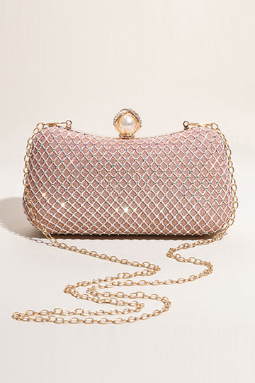 Brokat Blush Beaded Party Clutch